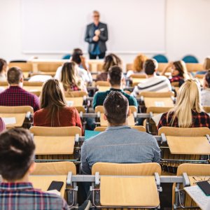 Professor during lecture